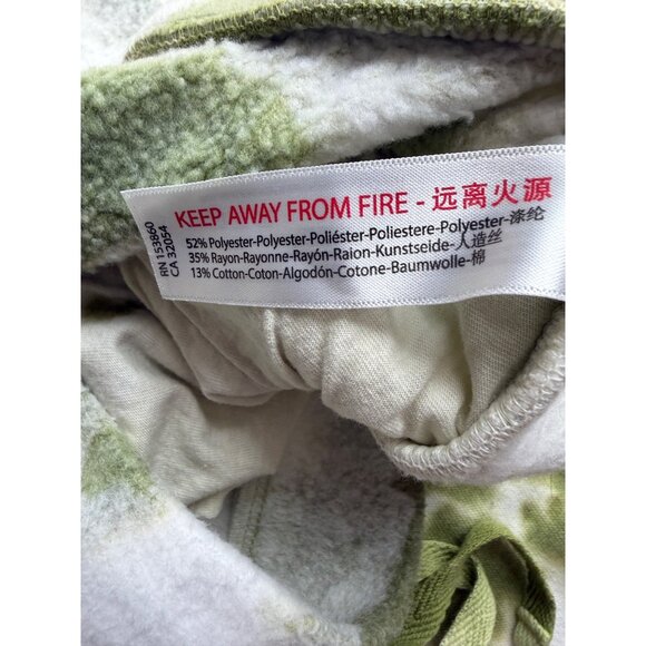 NWT Free People Green White Tie Dye Sweater Shorts Lounge Set | Athleisure Boho - Picture 15 of 15